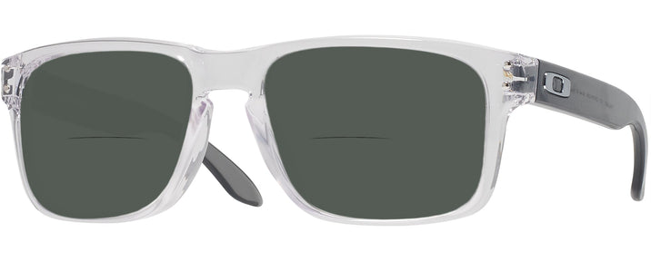 Square Polished Clear Oakley OX8156L Holbrook RX Bifocal Reading Sunglasses View #1