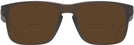 Square Brown Smoke Oakley OX8156L Holbrook RX Bifocal Reading Sunglasses View #2