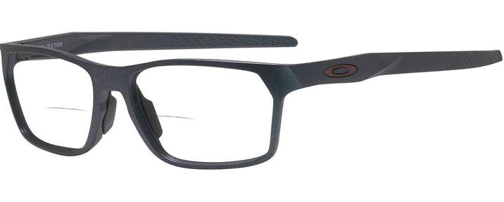 Rectangle Dark Matte Silver/blue Colorshift Oakley OX8032 Bifocal View #1