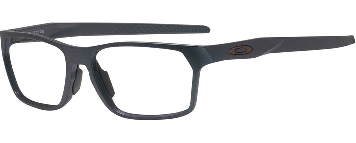 Rectangle Dark Matte Silver/blue Colorshift Oakley OX8032 Progressive No-Lines View #1