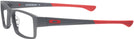 Rectangle Satin Light Steel Oakley OX8046L Airdrop Single Vision Full Frame View #3