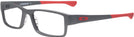 Rectangle Satin Light Steel Oakley OX8046L Airdrop Single Vision Full Frame View #1