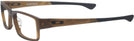 Rectangle SATIN BROWN SMOKE Oakley OX8046L Airdrop Single Vision Full Frame View #3