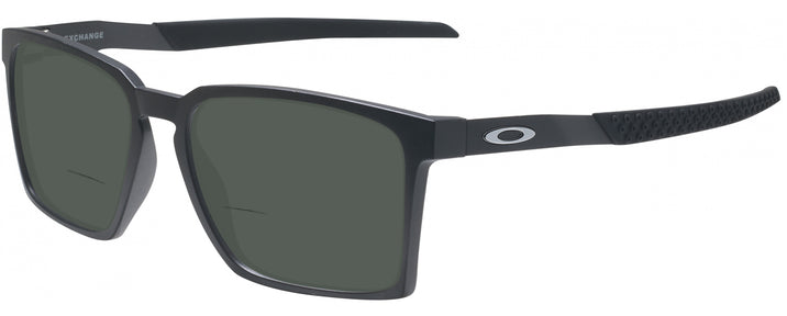 Round Satin Grey Smoke Oakley OX8055 Bifocal Reading Sunglasses View #1