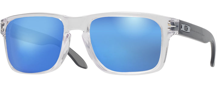Square Polished Clear Oakley OX8156 Holbrook RX Progressive Reading Sunglasses - Polarized with Mirror View #1