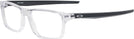 Rectangle Polished Clear Oakley OX8164 Single Vision Full Frame View #1