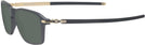 Rectangle SATIN BLACK/GOLD Oakley OX8166L Wheel House Progressive Reading Sunglasses View #3