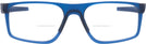 Rectangle Matte Transparent Blue Oakley OX8183XL Bifocal View #2