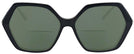 Oversized Black Iris Bifocal Reading Sunglasses View #2
