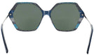 Oversized Tri Blue Iris Progressive Reading Sunglasses View #4