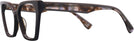Cat Eye Brown With Tortoise Temple Bunny Single Vision Full Frame View #3