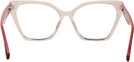 Cat Eye Crystal Peach With Tortoise Temple Bunny Single Vision Full Frame View #4