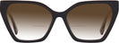 Cat Eye Brown With Tortoise Temple Bunny w/ Gradient Bifocal Reading Sunglasses View #2