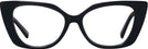 Cat Eye Black Dita Single Vision Full Frame View #2