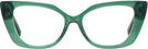 Cat Eye Transparent Green Dita Progressive No-Lines View #2