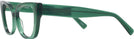 Cat Eye Transparent Green Dita Single Vision Full Frame View #3