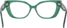 Cat Eye Transparent Green Dita Progressive No-Lines View #4