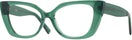 Cat Eye Transparent Green Dita Computer Style Progressive View #1