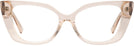 Cat Eye Crystal Peach Dita Single Vision Full Frame View #2