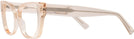 Cat Eye Crystal Peach Dita Single Vision Full Frame View #3