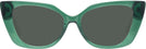 Cat Eye Transparent Green Dita Progressive Reading Sunglasses View #2