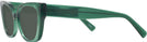Cat Eye Transparent Green Dita Progressive Reading Sunglasses View #3