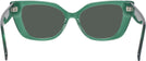 Cat Eye Transparent Green Dita Progressive No-Line Reading Sunglasses View #4