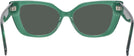 Cat Eye Transparent Green Dita Progressive Reading Sunglasses View #4