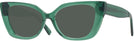 Cat Eye Transparent Green Dita Progressive Reading Sunglasses View #1