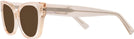 Cat Eye Crystal Peach Dita Progressive Reading Sunglasses View #3
