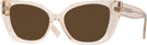 Cat Eye Crystal Peach Dita Progressive No-Line Reading Sunglasses View #1