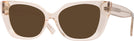 Cat Eye Crystal Peach Dita Progressive Reading Sunglasses View #1