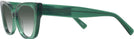 Cat Eye Transparent Green Dita w/ Gradient Bifocal Reading Sunglasses View #3