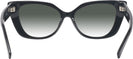 Cat Eye Black Dita w/ Gradient Progressive No-Line Reading Sunglasses View #4