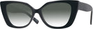 Cat Eye Black Dita w/ Gradient Progressive No-Line Reading Sunglasses View #1