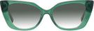 Cat Eye Transparent Green Dita w/ Gradient Progressive No-Line Reading Sunglasses View #2