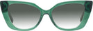Cat Eye Transparent Green Dita w/ Gradient Progressive Reading Sunglasses View #2