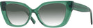 Cat Eye Transparent Green Dita w/ Gradient Progressive Reading Sunglasses View #1