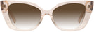 Cat Eye Crystal Peach Dita w/ Gradient Progressive Reading Sunglasses View #2
