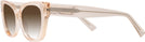Cat Eye Crystal Peach Dita w/ Gradient Progressive No-Line Reading Sunglasses View #3