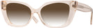 Cat Eye Crystal Peach Dita w/ Gradient Progressive Reading Sunglasses View #1