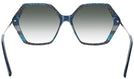 Oversized Tri Blue Iris w/ Gradient Progressive Reading Sunglasses View #4