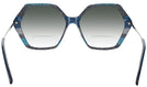 Oversized Tri Blue Iris w/ Gradient Bifocal Reading Sunglasses View #4