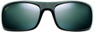 Rectangle Black / Grey Lens Maui Jim Peahi 202 View #2