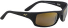 Rectangle Matte Black / HCL Lens Maui Jim Peahi 202 View #1