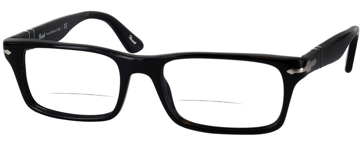Rectangle Black Persol 3050V Bifocal w/ FREE NON-GLARE View #1