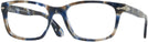 Rectangle STRIPED BLUE/GREY Persol 3012VL Single Vision Full Frame w/ FREE NON-GLARE View #1