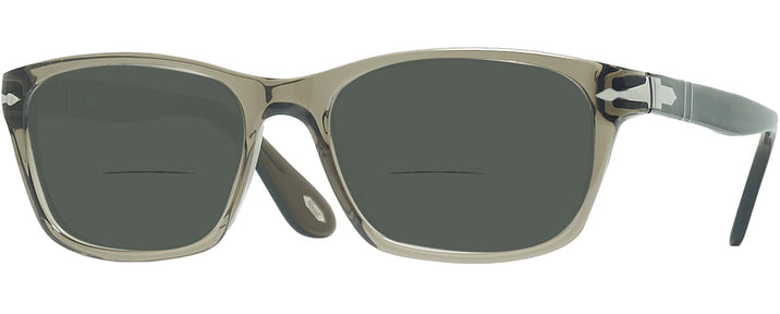  TAUPE GREY TRANSPARENT Persol 3012VL Bifocal Reading Sunglasses View #1