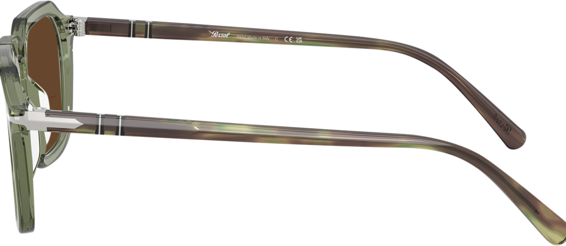 Transparent Green Persol 3292V L Bifocal Reading Sunglasses