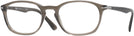 Oval TAUPE GREY TRANSPARENT Persol 3303V Single Vision Full Frame View #1